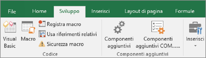 Attiva le macro
